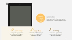 高端金色平板电脑样机PPT图表(53)