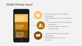 高端金色移动电话PPT图表(55)