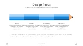 蓝色设计重点PPT图表