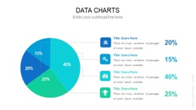 4个扇区分布 PPT饼图