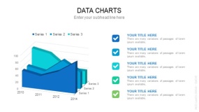 立体面积图表 PPT图表分析