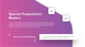 魅力紫色工作汇报PPT图表下载(1)