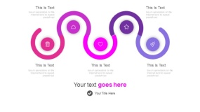 魅力紫色工作汇报PPT图表下载(13)