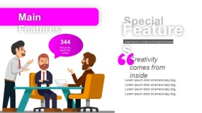 魅力紫色工作汇报PPT图表下载(33)