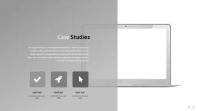 文艺淡雅浅灰色PPT图表(20)