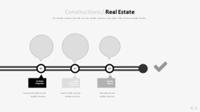 文艺淡雅浅灰色PPT图表(33)