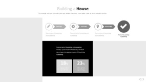 文艺淡雅浅灰色PPT图表(41)