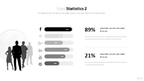 文艺淡雅浅灰色PPT图表(50)