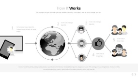 文艺淡雅浅灰色PPT图表(54)