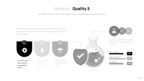 文艺淡雅浅灰色PPT图表(6)