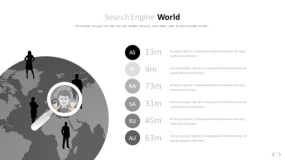 文艺淡雅浅灰色PPT图表(64)