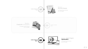 文艺淡雅浅灰色PPT图表(69)
