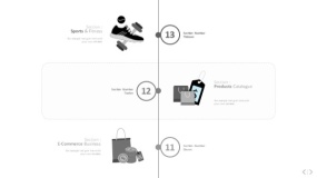 文艺淡雅浅灰色PPT图表(70)