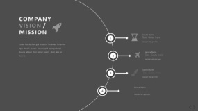 文艺淡雅浅灰色PPT图表(75)