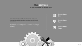 文艺淡雅浅灰色PPT图表(80)