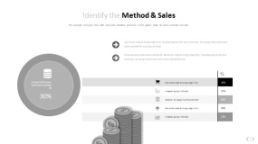 文艺淡雅浅灰色PPT图表(9)