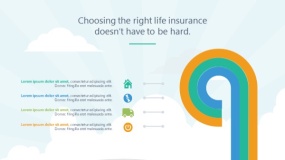 蓝天云朵背景矢量卡通风格PPT图表下载(83)