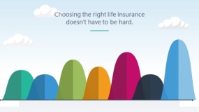 蓝天云朵背景矢量卡通风格PPT图表下载(89)