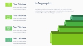 蓝绿色4个方块堆积PPT图表下载(115)