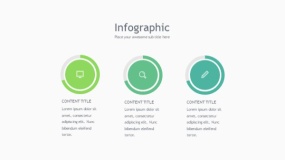 蓝绿色圆环图PPT图表下载(165)