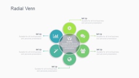 蓝绿色6个圆并列PPT图表下载(27)