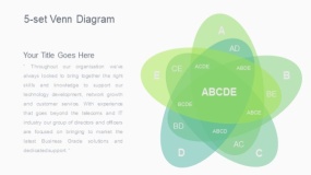 蓝绿色5 套维恩图PPT图表下载(28)