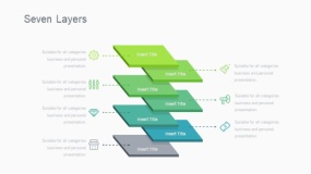 蓝绿色七层PPT图表下载(29)