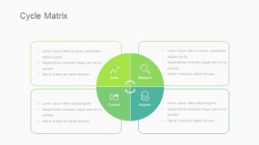 蓝绿色循环矩阵PPT图表下载(33)