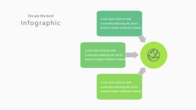 蓝绿色3个对话框PPT图表下载(89)