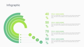 蓝绿色圆环数据图表PPT图表下载(317)