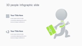 矢量可编辑奔跑3D 人信息图幻灯片 PPT图表下载(328)