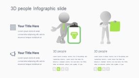 矢量可编辑老师学者3D 人信息图幻灯片 PPT图表下载(333)