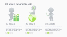 矢量可编辑不同场景3D 人信息图幻灯片 PPT图表下载(337)