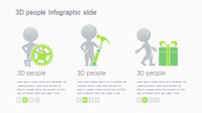 矢量可编辑零售购买3D 人信息图幻灯片 PPT图表下载(346)