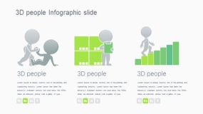 矢量可编辑个人成长3D 人信息图幻灯片 PPT图表下载(347)