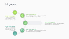 蓝绿色5个圆形弧线并列PPT图表下载(281)