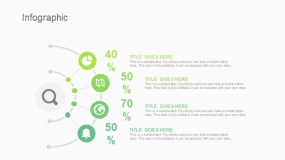 蓝绿色4个小圆层次因子关系PPT图表下载(290)