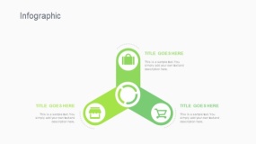 蓝绿色3个圆角矩形循环PPT图表下载(296)