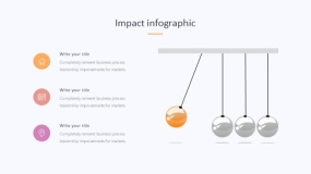 炫酷彩色物理小弹珠PPT图表下载(149)