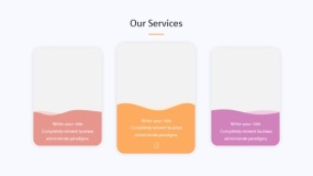 炫酷彩色目录页 PPT图表下载(2)