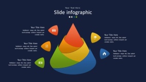 深蓝色背景多彩时尚PPT图表(102)