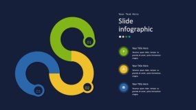 深蓝色背景多彩时尚PPT图表(11)