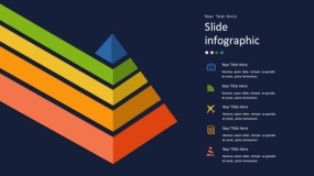 深蓝色背景多彩时尚PPT图表(118)