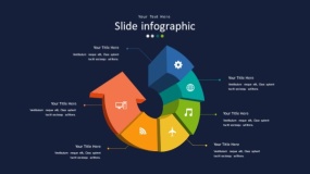 深蓝色背景多彩时尚PPT图表(20)