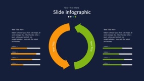 深蓝色背景多彩时尚PPT图表(21)