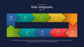 深蓝色背景多彩时尚PPT图表(26)