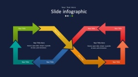 深蓝色背景多彩时尚PPT图表(27)