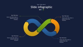 深蓝色背景多彩时尚PPT图表(28)