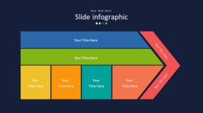 深蓝色背景多彩时尚PPT图表(43)