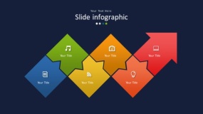 深蓝色背景多彩时尚PPT图表(46)